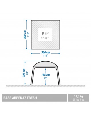 Шатер Quechua Arpenaz Base Fresh на 10 человек