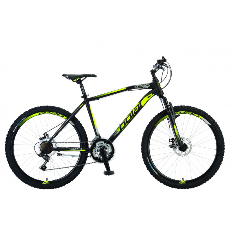 Велосипед POLAR WIZARD 2.0 (черный-флуоресцентный желтый) размер XL