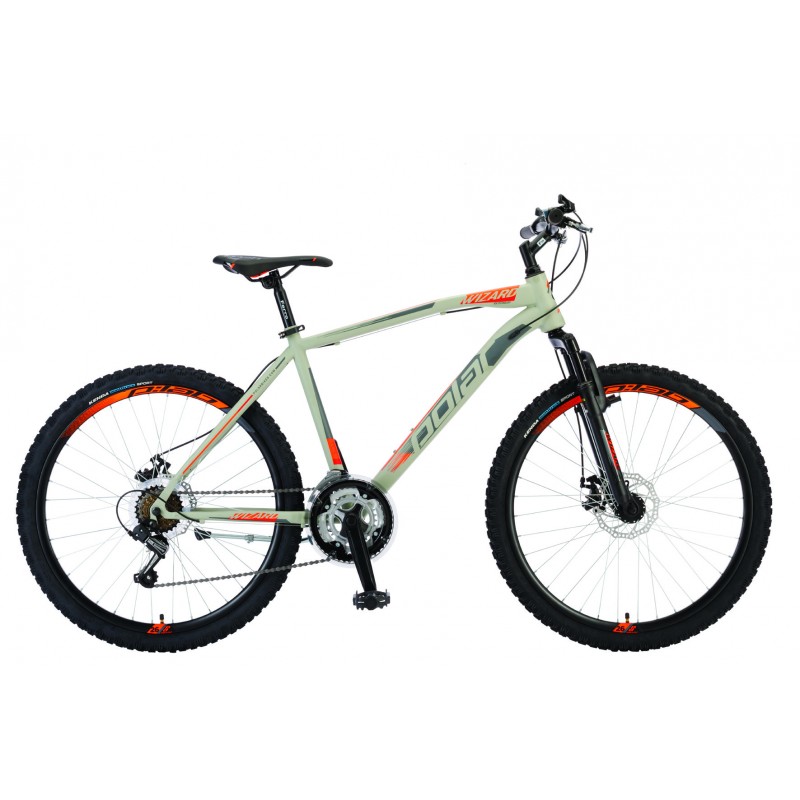 Велосипед POLAR WIZARD 2.0 (серебристый-оранжевый) размер L