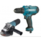 Набор инструментов DK0117 MAKITA дрель DF0300 + УШМ 9555HN