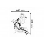 Пила торцовочная BOSCH GCM 800 SJ