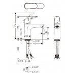 Смеситель для умывальника Hansgrohe Focus, 31517000