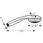 Ручной душ Hansgrohe Crometta 85 Green, 28561000