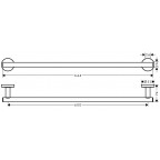 Полотенцедержатель Hansgrohe Logis Universal, 41716000