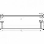 Набор аксессуаров 3-в-1 Hansgrohe Logis UA, 41727000