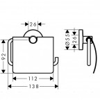 Набор аксессуаров 3-в-1 Hansgrohe Logis UA, 41727000