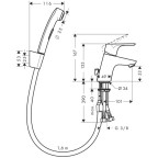 Набор для биде Hansgrohe Focus, 31926000