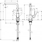 Смеситель для кухни Hansgrohe Focus, 31817800