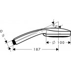Ручной душ Hansgrohe Croma 100 Vario, 28535000