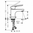 Комплект смесителей Hansgrohe Logis E, SetLogisE70B