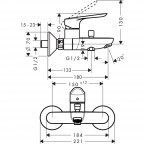 Комплект смесителей Hansgrohe Logis E, SetLogisE70A