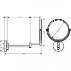 Зеркало Hansgrohe Logis Universal, 73561000