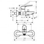 Комплект смесителей Hansgrohe Logis E, SetLogisE100C