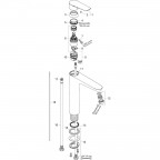 Смеситель для умывальника Hansgrohe Logis E 230, 71162000