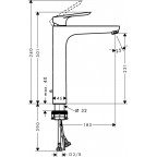 Смеситель для умывальника Hansgrohe Logis E 230, 71162000
