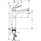 Смеситель Hansgrohe Novus 230, 71123000