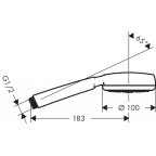 Ручной душ Hansgrohe Crometta 100 1jet, 26825400