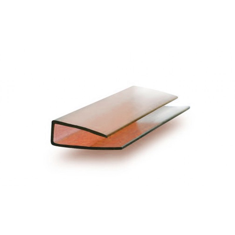 Торцевой профиль 4 мм бронза (янтарь)