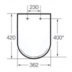 Унитаз Roca Meridian-N Rimless, 34224L000 + 341242000 + 8012AC004