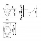 Унитаз Roca Mateo, 346200000 + ZRU9302815