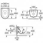 Унитаз Roca Meridian-N Compacto, 346248000 + 8012AC004