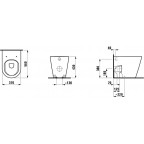 Унитаз с крышкой Laufen Kartell, 8233370000001 + 8913310000001