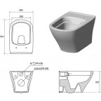 Унитаз подвесной Ravak WC Classic RimOff , X01671 + X01672