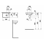 Мини-раковина Laufen Pro S, 8159600001041