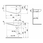 Раковина-столешница Laufen Alessi One, 8149764001041