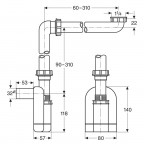 Сифон для раковины Laufen Universal Accessories, 8942400000001