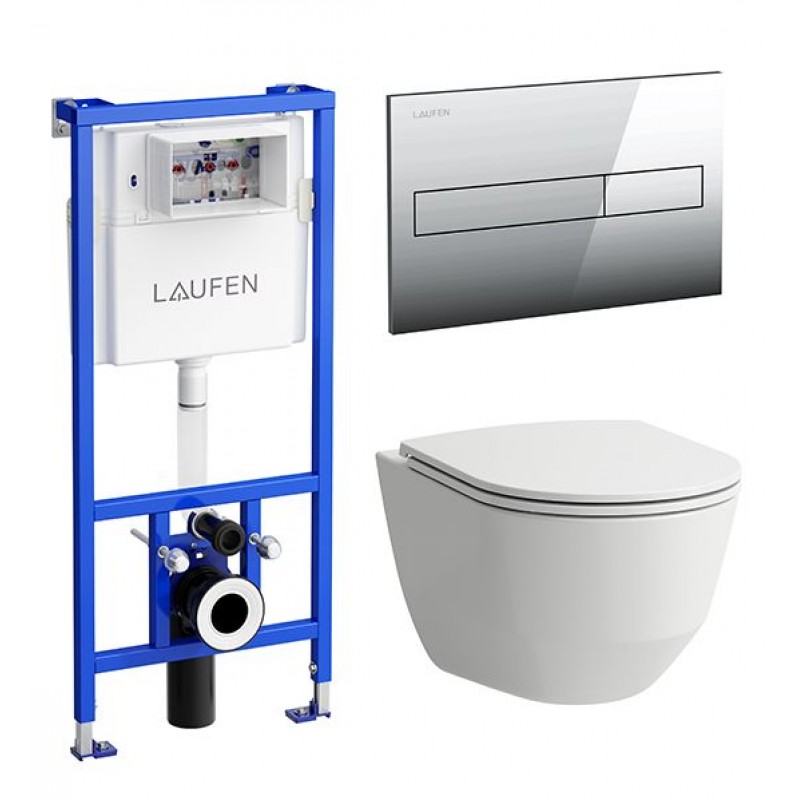 Унитаз с инсталляцией Laufen Pack Pro Rimless, 869966000000R