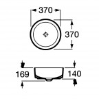 Раковина накладная Roca Inspira Round, 327523000