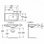 Умывальник встраиваемый Roca Nexo, 327649000