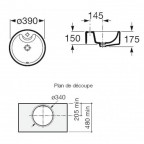 Умывальник накладной Roca Terra, 32722T000