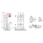 Инсталляция с подвесным унитазом Roca Victoria Pack, 893100000