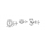 Умывальник Roca Senso Square 2.0, 32751D000