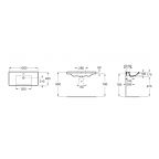 Раковина подвесная Roca The Gap, 3270MA000