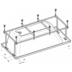 Монтажный комплект к ванне Roca Uno, ZRU9302876