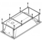 Монтажный комплект к ванне Roca Easy, ZRU9302900