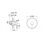 Смеситель для душа Roca L20, 75A2A09C00