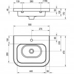 Умывальник Ravak Chrome 650, XJG01165000