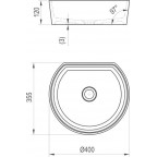 Умывальник накладной Ravak MOON 1C, XJN01300001