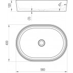 Умывальник накладной Ravak MOON 2, XJN01300002