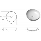 Умывальник Ravak UNI 400 B Slim, XJX01140003