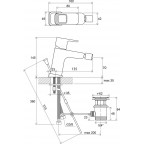 Смеситель для биде Ravak 10° TD 055.00