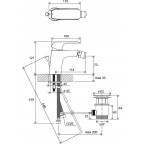 Смеситель для биде Ravak Flat 055.00