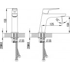 Смеситель для умывальника Ravak CL 012.00