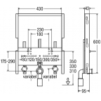 Инсталляция для биде Viega Steptec, 656140 