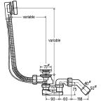 Сифон для ванны Viega Simplex, 595678