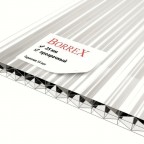 Сотовый поликарбонат Borrex 25мм 2,1х6м прозрачный